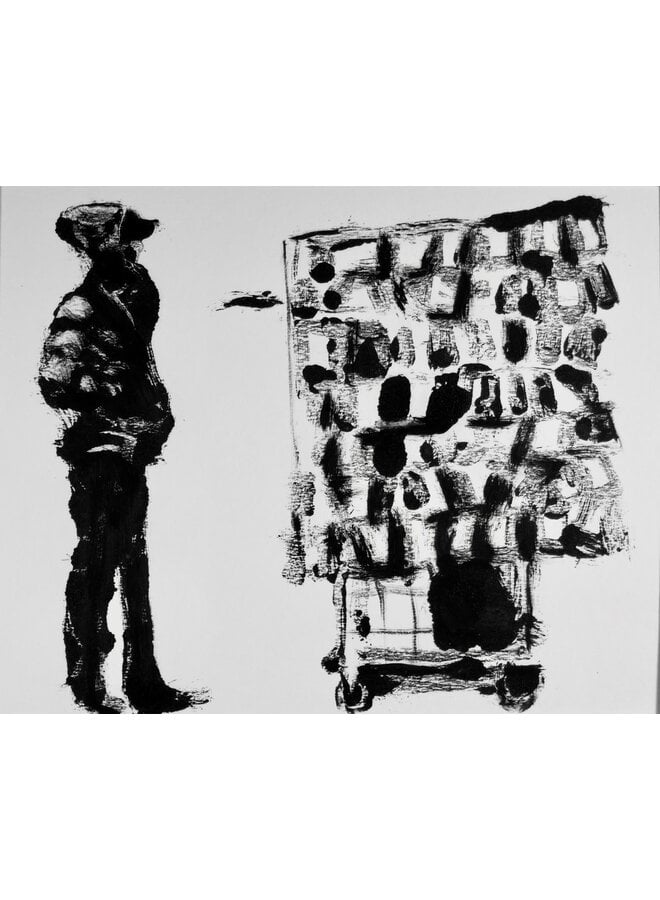 The Phone Vendor - Monoprint