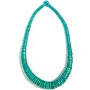 Halsband i turkos, graderat trä 220
