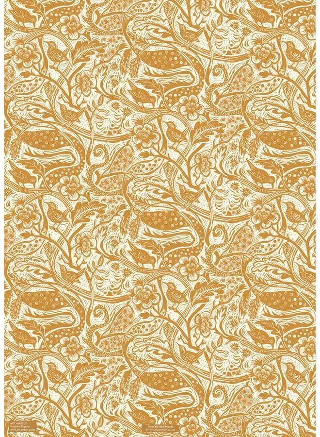 Wren Double Sided Gift Wrap by Mark Hearld