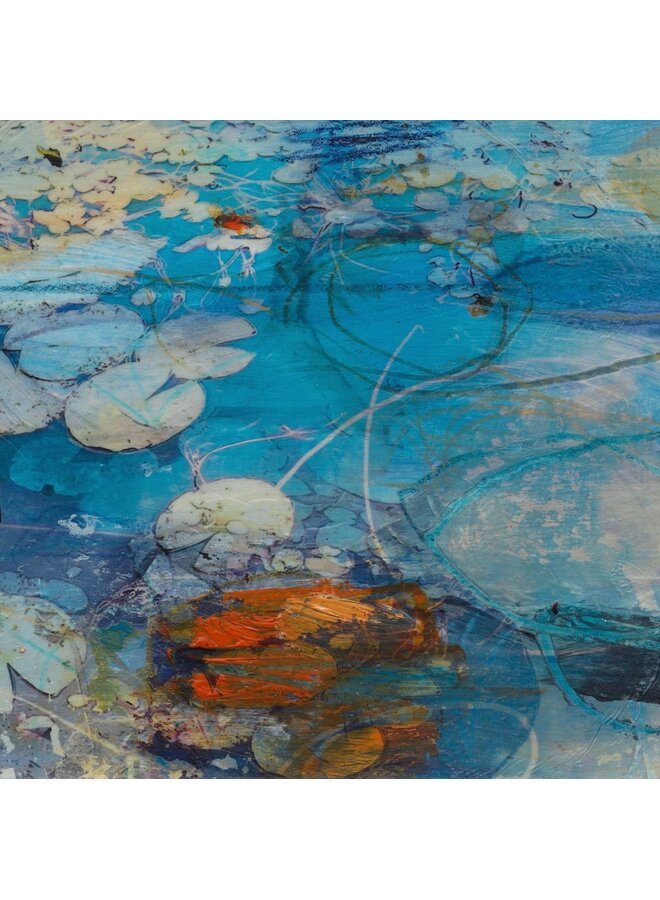 Blue Sky Reflected  Artist Square Card 104