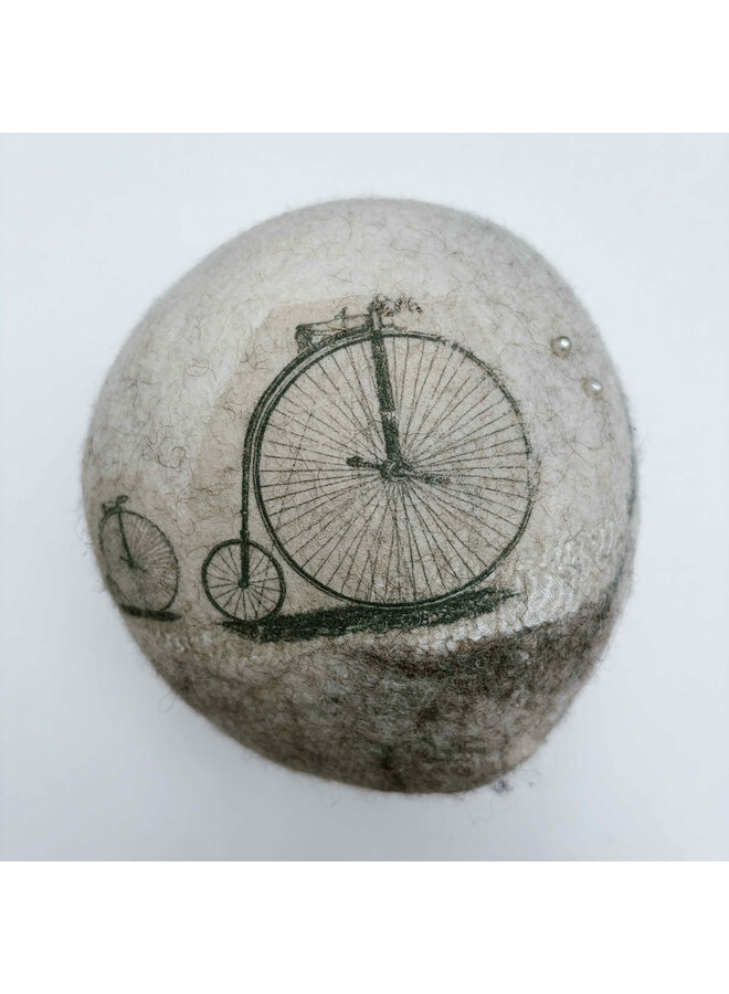 Bicycle Large Felt Pebble 002
