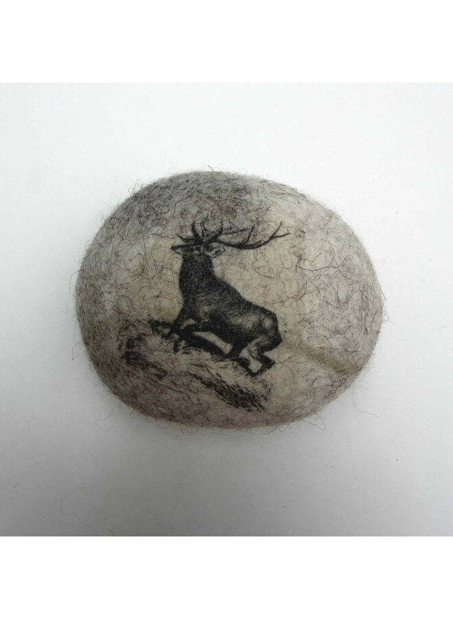 Stag Small Felt Pebble 012