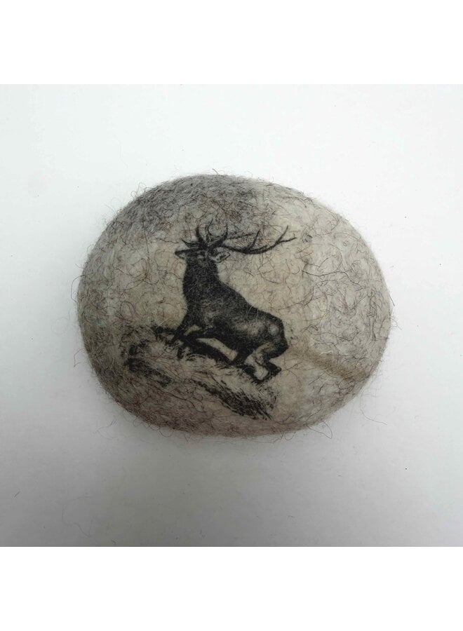 Stag Small Felt Pebble 012