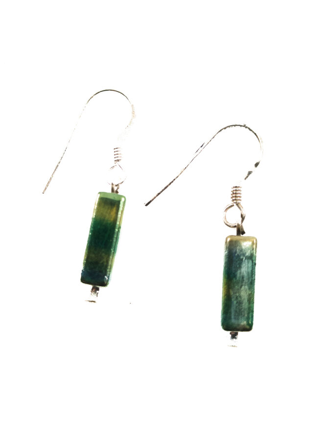 Earrings Metallic Rectangles - 0.1
