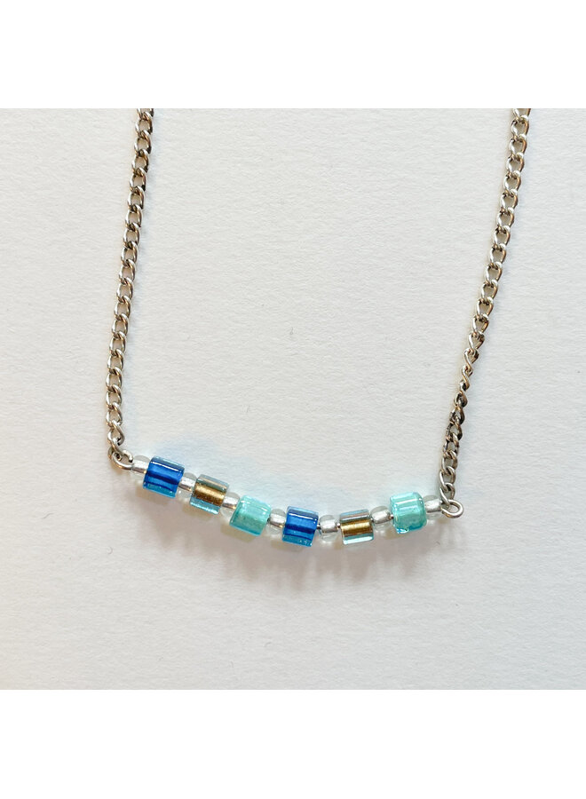 Necklace Capsule Pale Blue - 0.6
