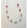 Necklace Rainbow Semi precious linked - 0.6