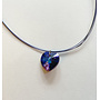 Necklace Crystal Heart Purple - 0.4
