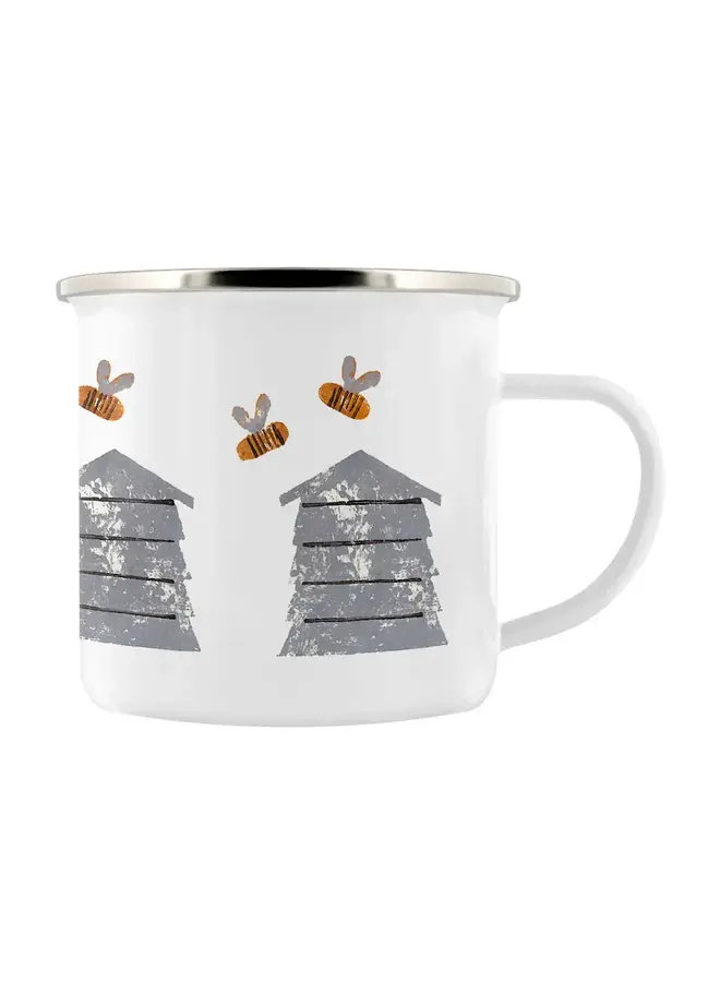 Beehive Enamel Graphics Mug