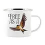 Free As A Bird  Enamel Graphics Mug