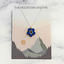 Collier en bambou et argent « Ne m’oubliez pas » 68