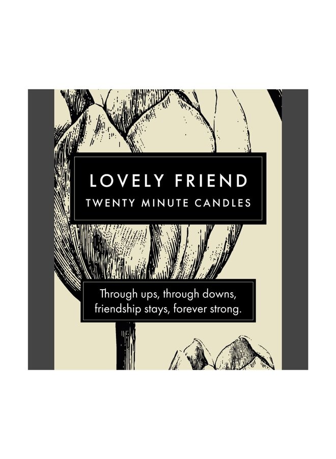 Lovely Friend - Pequeña caja botánica de velas de cera de abeja (36 unidades)