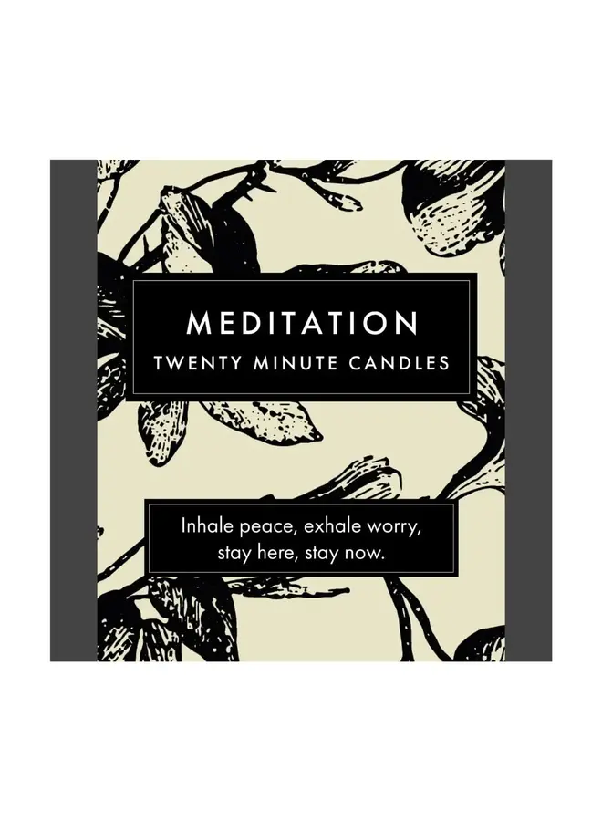 Meditation - Botanical Little Box of Beeswax Candles 38