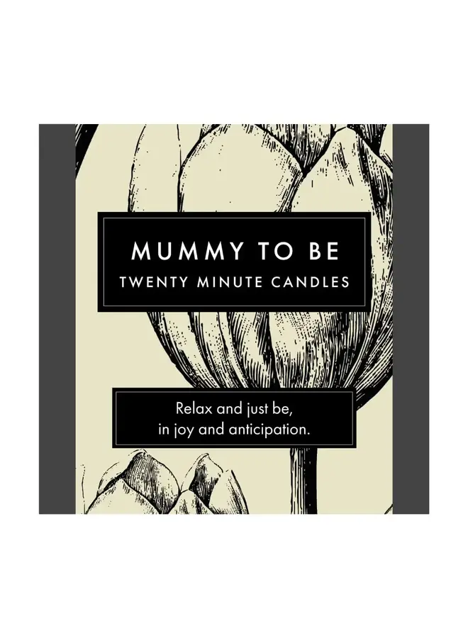 Mummy to Be - Botanical Little Box of Beeswax Candles 39