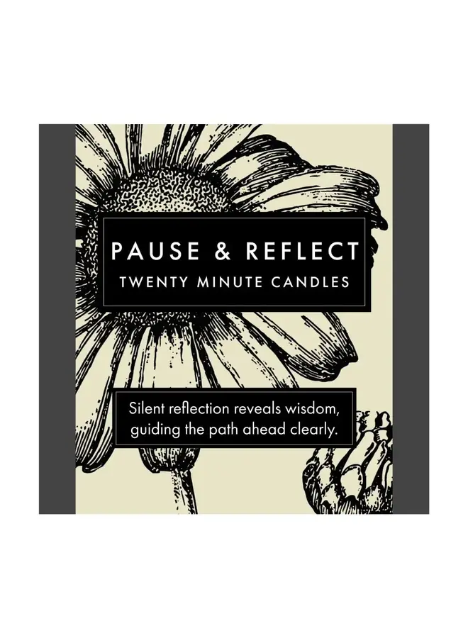 Pause & Reflect - Petite boîte botanique de bougies en cire d'abeille 40