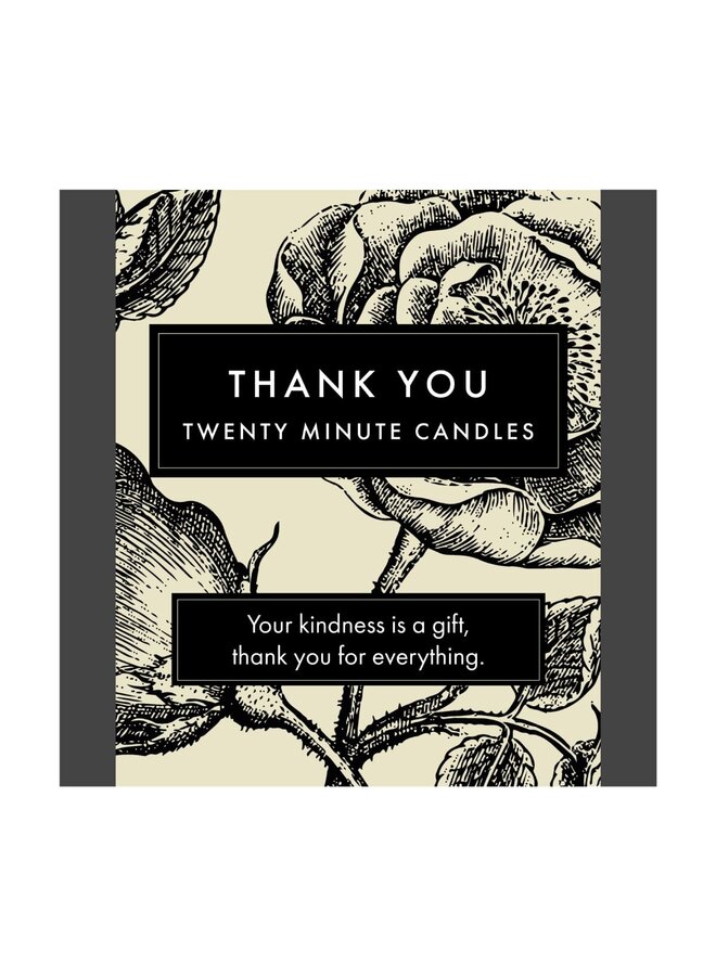 Thank You - Botanical Little Box of Beeswax Candles 44