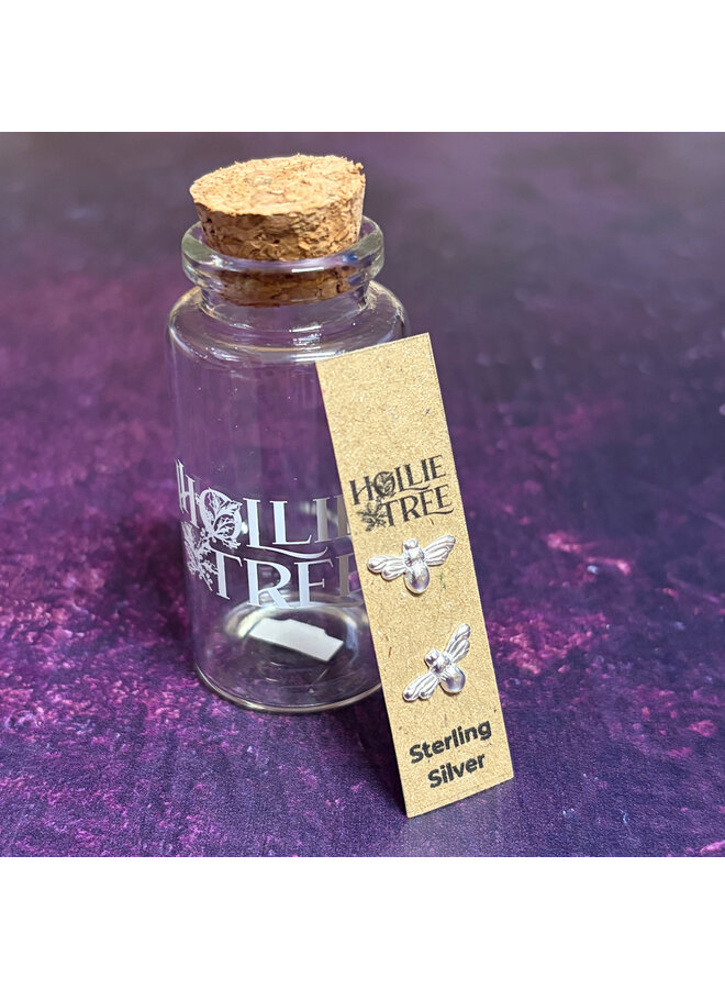 Bee Tiny Silver Stud in a Bottle 22