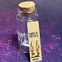 Moon & Star  Tiny Gold Hoop Stud in a Bottle 38