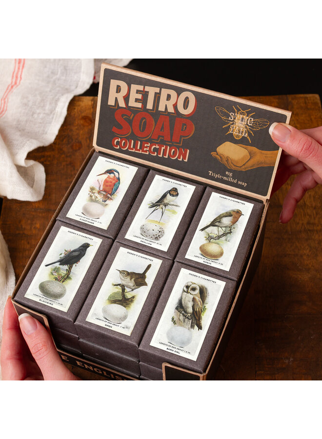 Olive Mini Soap Retro British Birds 30 (singles)