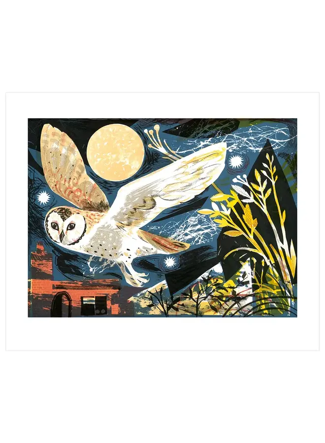 Owl Flight card by Mark Hearld