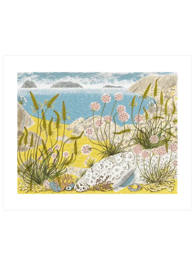 Karte „Sommerstrand“ von Angie Lewin