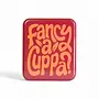 Pocket Tea Bag Tin- "Fancy a Cuppa" - Orange on Red 21