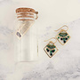 Onyx Jade 18ct Gold Drop Earrings 08