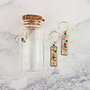 Sunstone & Afghan beads 18ct Gold Round Drop Earrings 10