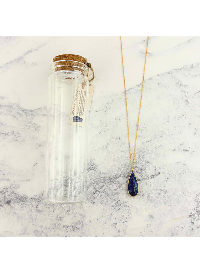 Lapis 18ct Gold Necklace 15