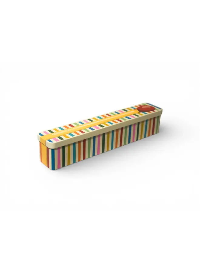 Extra Long Match Tin - Gigantus Multi Stripe 07