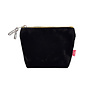 Black Mini Velvet Zip  Coin Purse 157