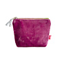 Purple  Mini Velvet Zip  Coin Purse 161
