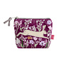 Hare and Flowers Embroidered Velvet Mini  Purse 170
