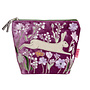 Pochette cosmétique brodée Lièvre et Fleurs 174