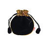 Black Velvet  and Silk Drawsring Pouch  197