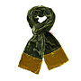 Two Tone Velvet Scarf -  Willow and Mushroom 202