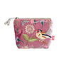Goldfinch Embroidered Velvet Mini Purse Dusty Pink 210