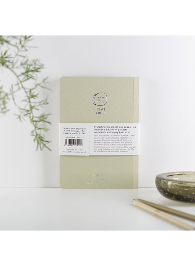Cahier A6 recyclé Kiwi Fruit 22