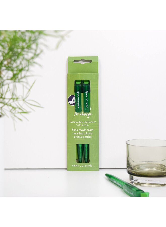 Green Recycled Pens Pack of 2 - 807