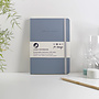 Dusty Blue Make A Mark Recycled Leather A5 Notebook 27