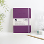 Purple Make A Mark Recycled Leather A5 Notebook 26