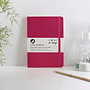 Raspberry Pink Make A Mark Recycled Leather A5 Notebook 25