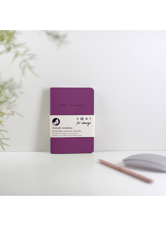 Purple Make A Mark  A6 Pocket Journal