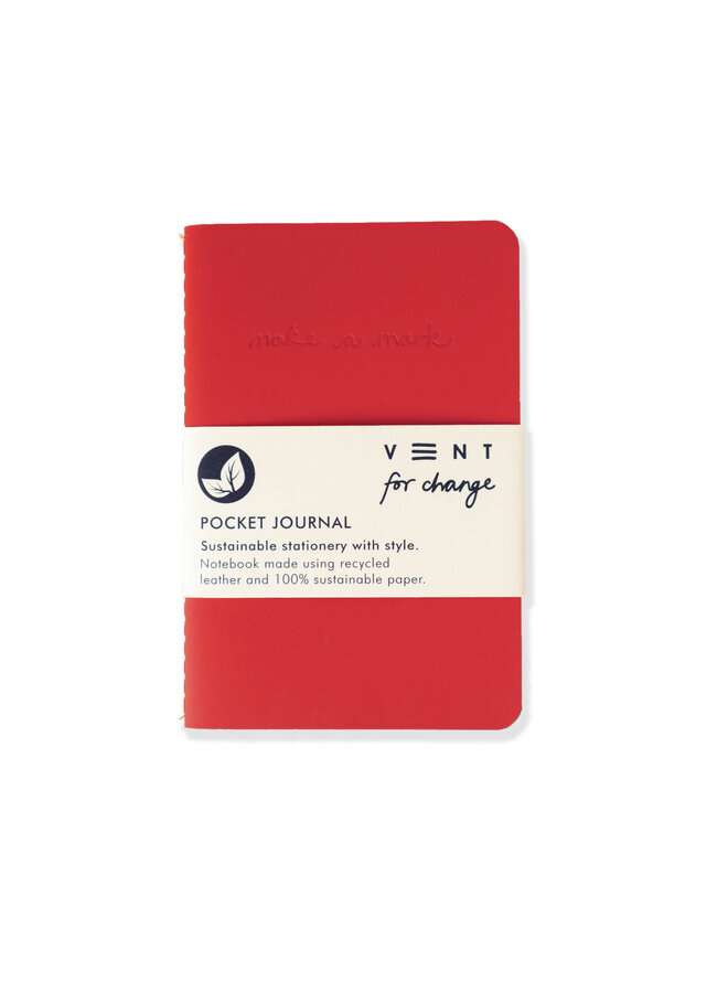 Red Make A Mark A6 Pocket Journal