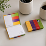 Libro de notas adhesivas multicolor