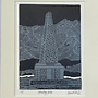 Stoodley Pike Lino print 15