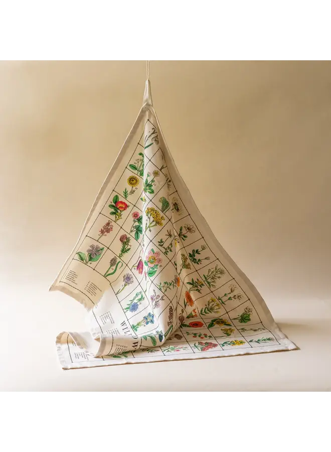 Wildflowers Organic Cotton Tea Towel