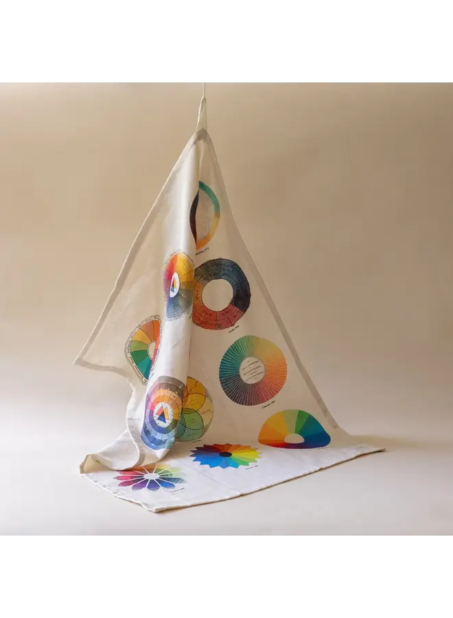Colour Wheel  Organic Cotton Tea Towel
