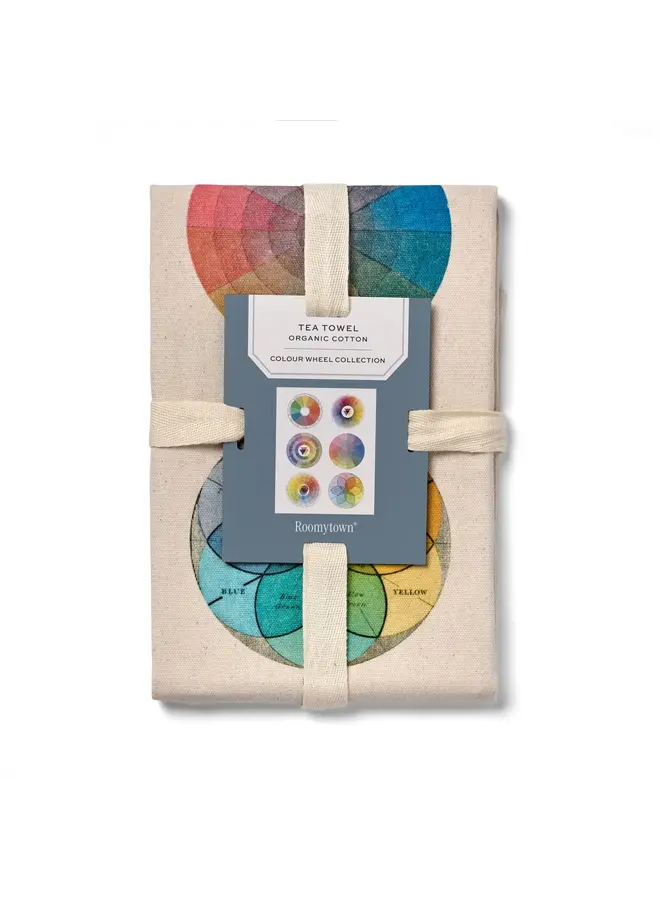 Colour Wheel  Organic Cotton Tea Towel