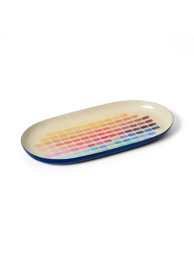 Nomenclature of  Colours Oval Enamel Tray