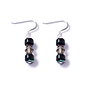 Copy of Raspberry Creascents Earrings